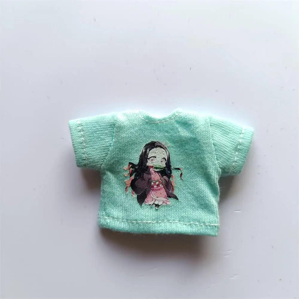 New 1/12 OB11 Baby Clothes Cartoon Cute Print T-Shirt Doll Clothes GSC Element Molly Doll Clothes 1 / 12 BJD Doll Accessories