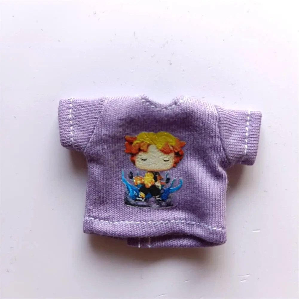 New 1/12 OB11 Baby Clothes Cartoon Cute Print T-Shirt Doll Clothes GSC Element Molly Doll Clothes 1 / 12 BJD Doll Accessories