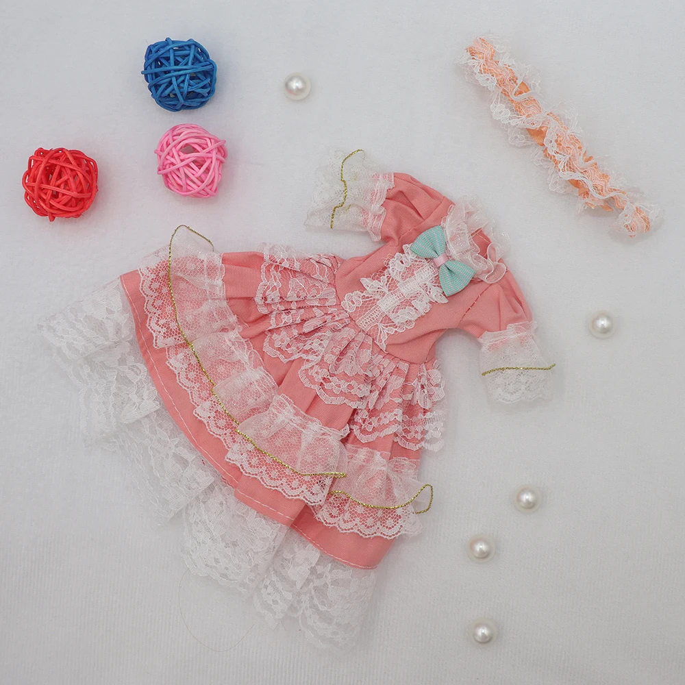 Evening Sequin Dress For 12 inch Dolls Vintage Cute Doll Clothes 30cm Dresses for Girls Festival Outfit Pleated Skirt for Summer