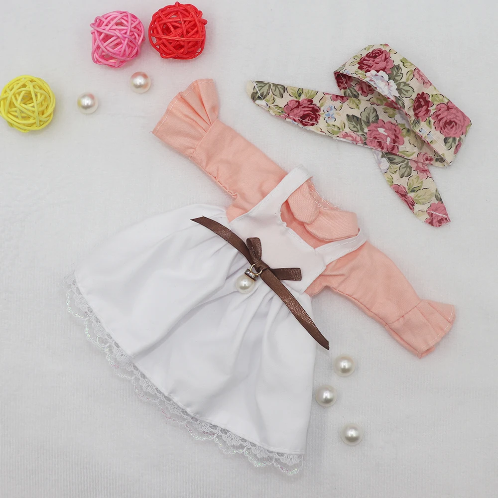 Evening Sequin Dress For 12 inch Dolls Vintage Cute Doll Clothes 30cm Dresses for Girls Festival Outfit Pleated Skirt for Summer