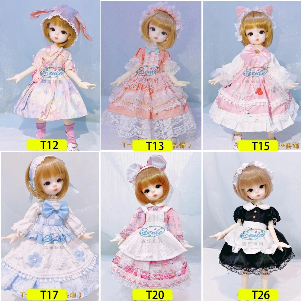 Evening Sequin Dress For 12 inch Dolls Vintage Cute Doll Clothes 30cm Dresses for Girls Festival Outfit Pleated Skirt for Summer