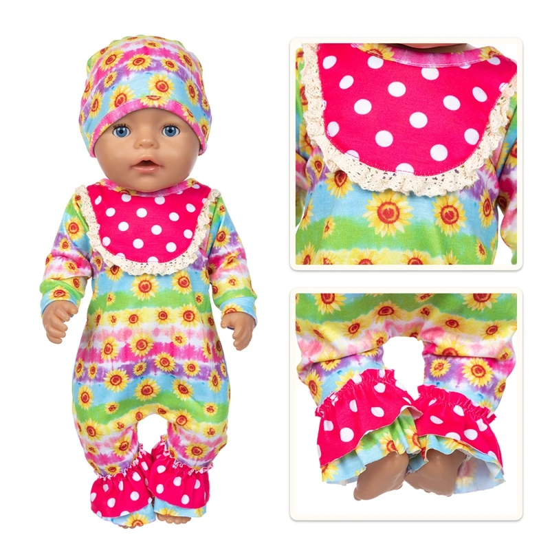 New Born Baby Doll Clothes Hooded Sweater for 18" Girl Doll Jacket Toys Doll Outfits