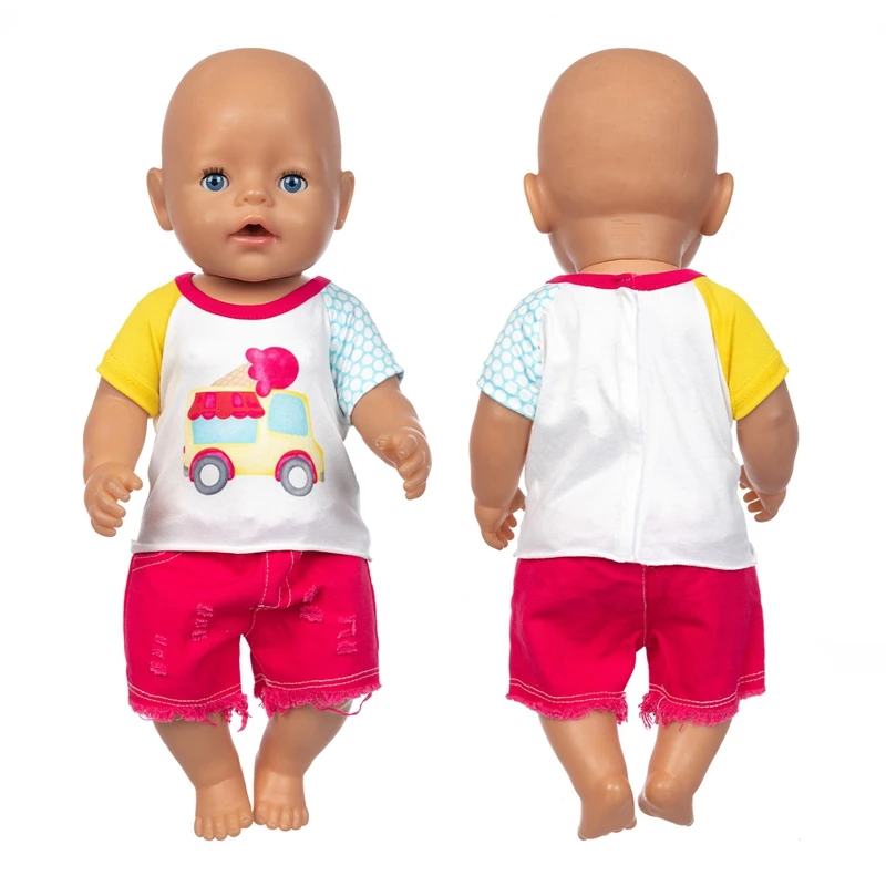 New Born Baby Doll Clothes Hooded Sweater for 18" Girl Doll Jacket Toys Doll Outfits