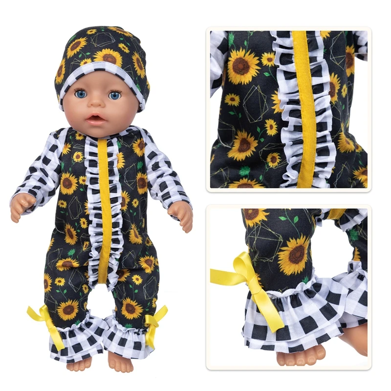 New Born Baby Doll Clothes Hooded Sweater for 18" Girl Doll Jacket Toys Doll Outfits