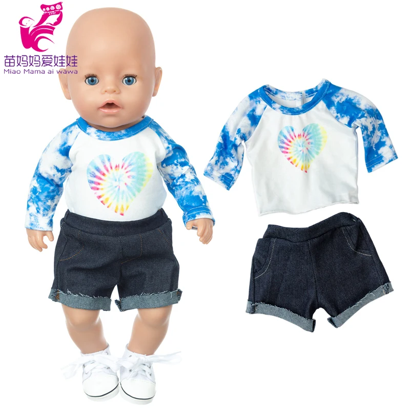 New Born Baby Doll Clothes Hooded Sweater for 18" Girl Doll Jacket Toys Doll Outfits