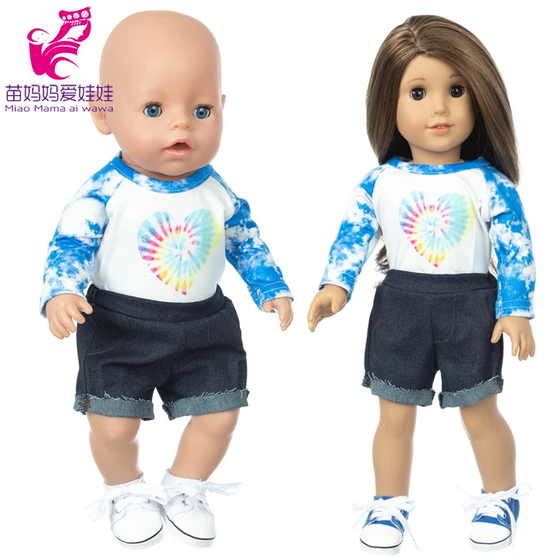 New Born Baby Doll Clothes Hooded Sweater for 18" Girl Doll Jacket Toys Doll Outfits