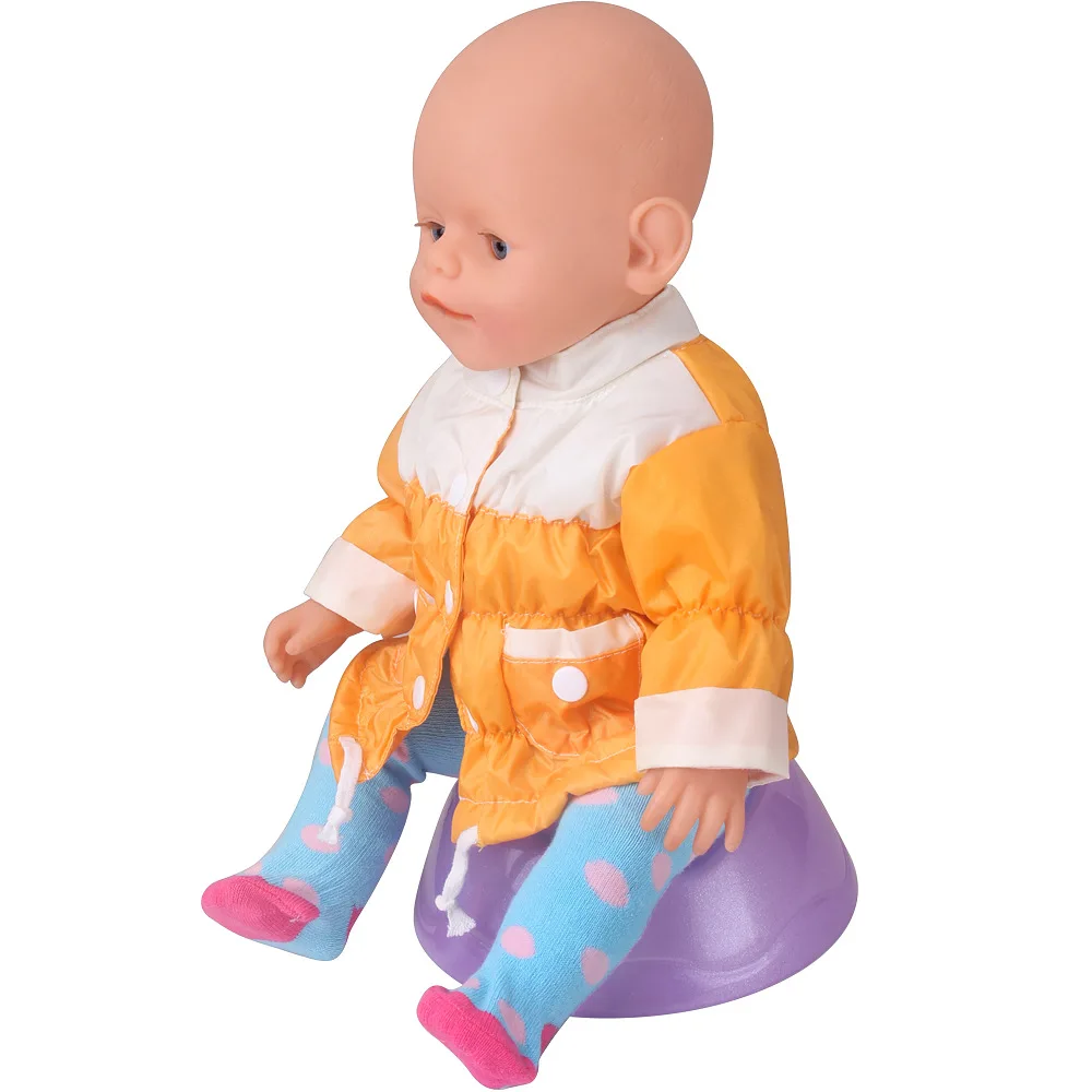 New Born Baby Doll Clothes Hooded Sweater for 18" Girl Doll Jacket Toys Doll Outfits