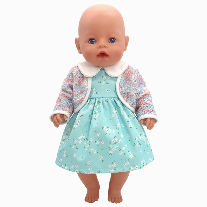 New Born Baby Doll Clothes Hooded Sweater for 18" Girl Doll Jacket Toys Doll Outfits