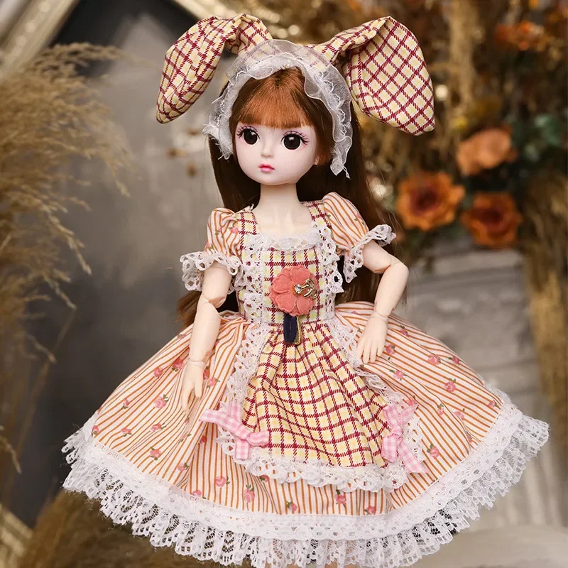 30cm 1/6 BJD Doll Little Cute Dress 21 Removable Joint Princess Beauty Makeup Fashion DIY Toy Gift Girl