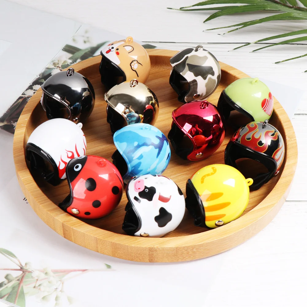 Dollhouse Helmet Cute Miniature Dollhouse Mini Helmet Toy for Doll House Accessories Sun Rain Protection Hats Chicken Helmet