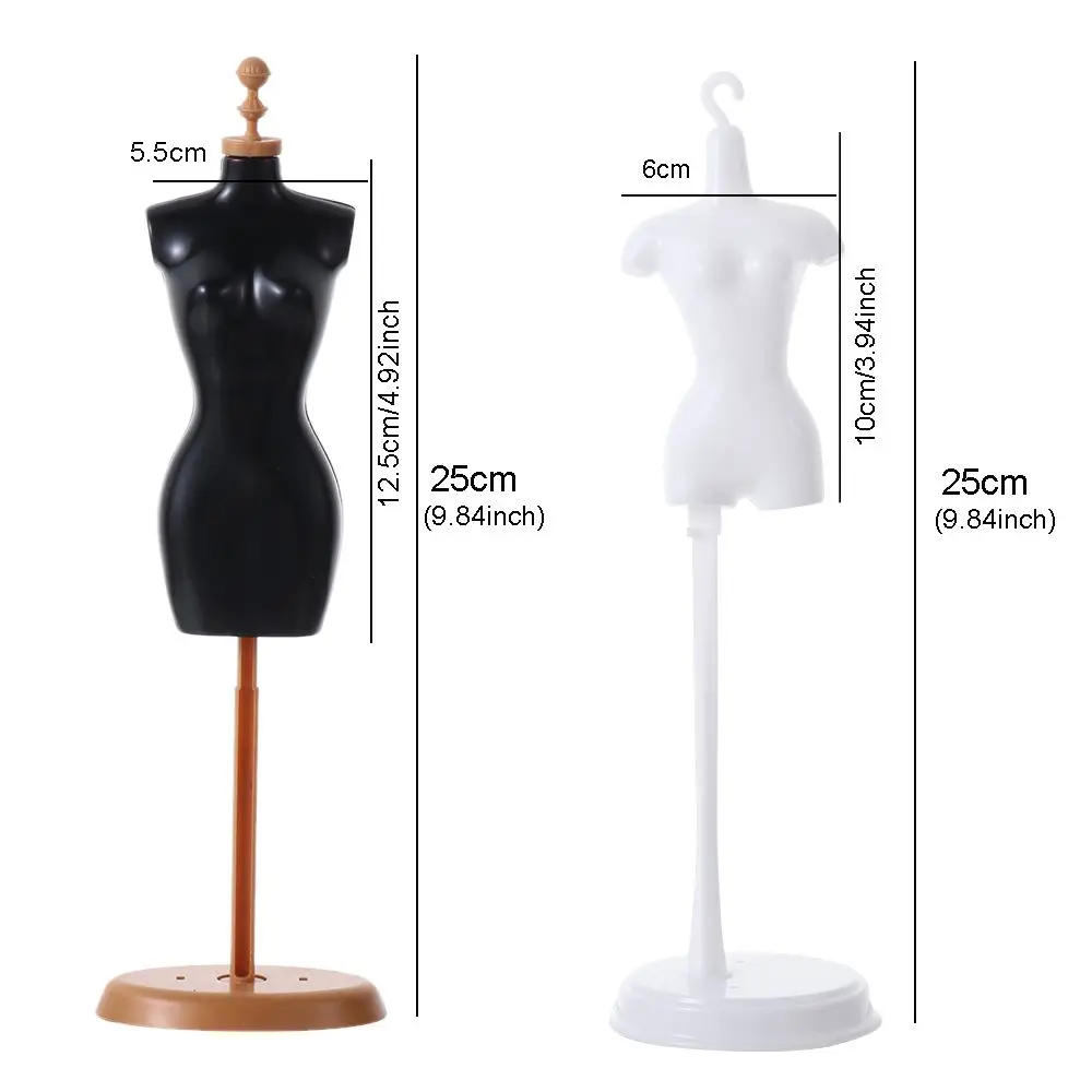 Mini Clothes Hanger Display Holder Support For Doll Clothes Outfit Dress Mannequin Model Stand For Dollhouse 1/6 Dolls Accessory