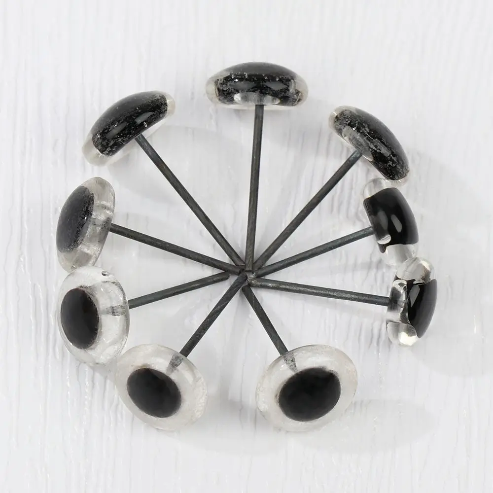 20Pcs Transparent Needle Felting Eyes Doll Glass Eyes For DIY Bears Animals Kids Toys Accessories 3/4/5/6/7/8/9/10mm
