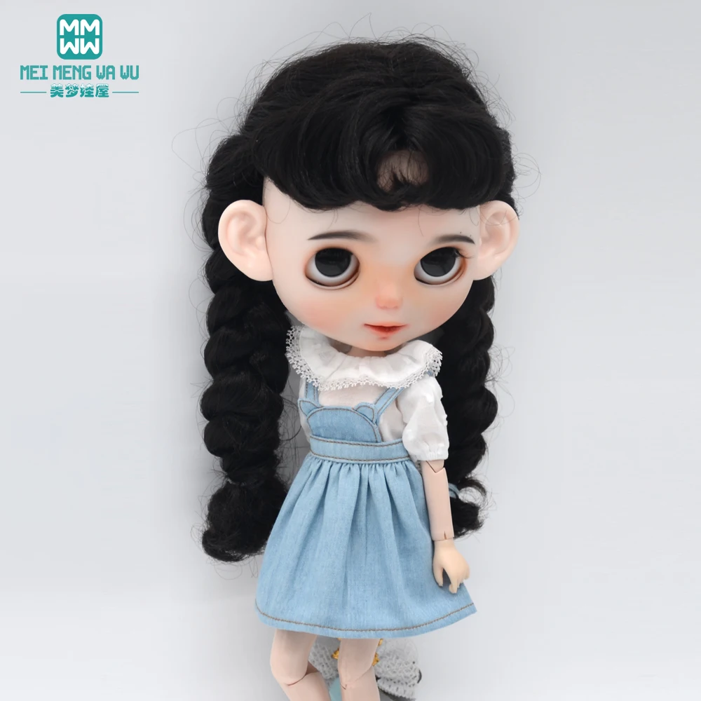 28-30cm Blyth Doll Clothes Fashion Shirts, T-Shirts, Denim Skirts Shoes for Azone OB FR Girl Toys Gift