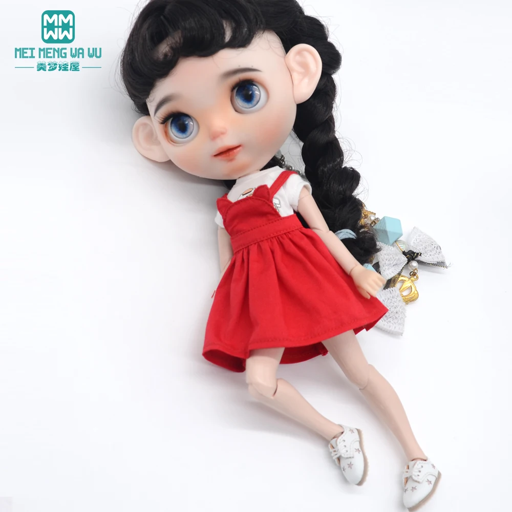 28-30cm Blyth Doll Clothes Fashion Shirts, T-Shirts, Denim Skirts Shoes for Azone OB FR Girl Toys Gift