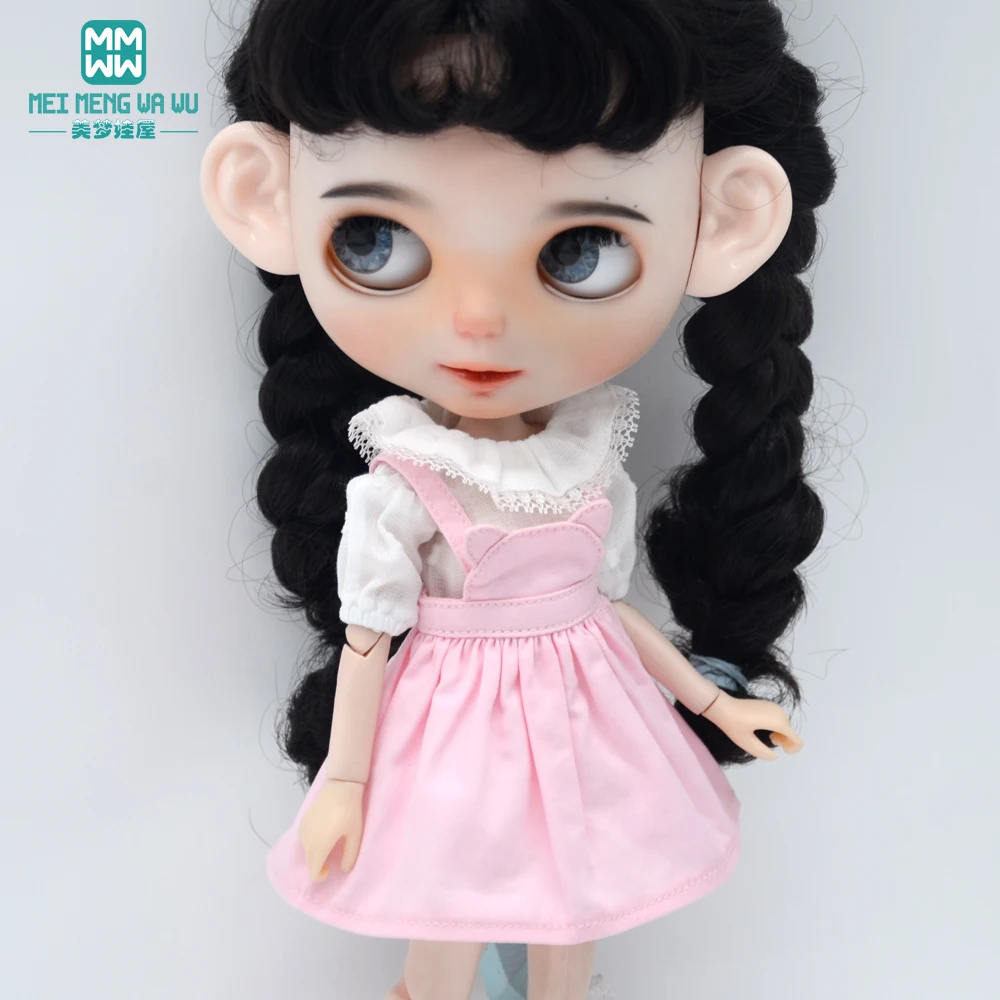 28-30cm Blyth Doll Clothes Fashion Shirts, T-Shirts, Denim Skirts Shoes for Azone OB FR Girl Toys Gift