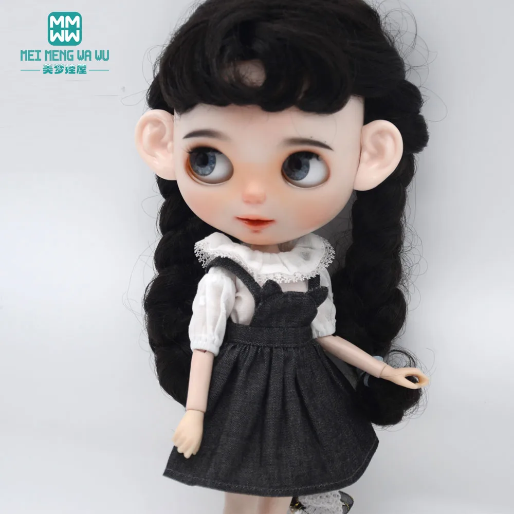 28-30cm Blyth Doll Clothes Fashion Shirts, T-Shirts, Denim Skirts Shoes for Azone OB FR Girl Toys Gift
