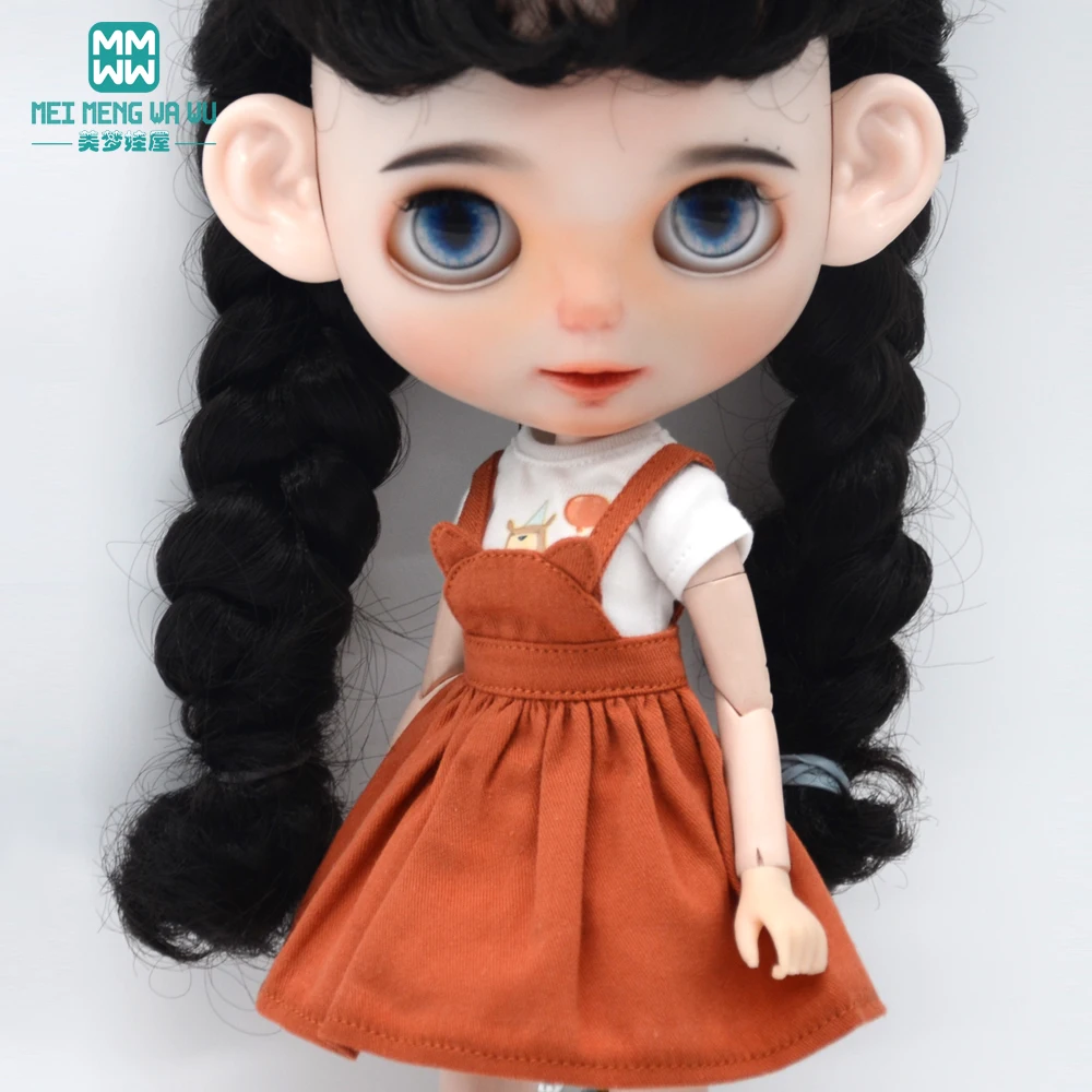28-30cm Blyth Doll Clothes Fashion Shirts, T-Shirts, Denim Skirts Shoes for Azone OB FR Girl Toys Gift