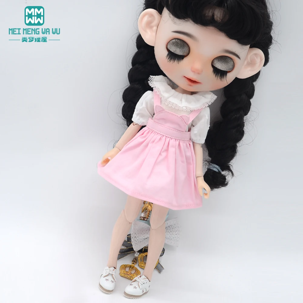 28-30cm Blyth Doll Clothes Fashion Shirts, T-Shirts, Denim Skirts Shoes for Azone OB FR Girl Toys Gift