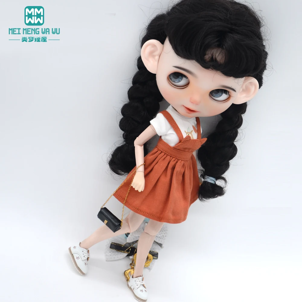 28-30cm Blyth Doll Clothes Fashion Shirts, T-Shirts, Denim Skirts Shoes for Azone OB FR Girl Toys Gift