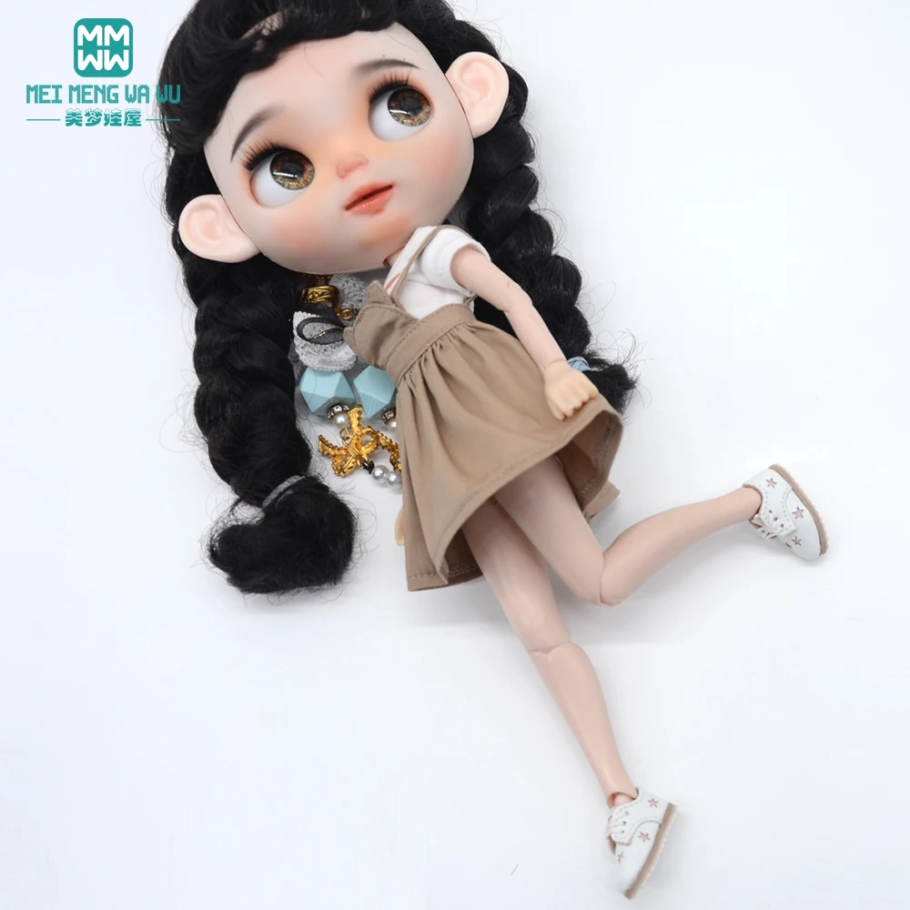 28-30cm Blyth Doll Clothes Fashion Shirts, T-Shirts, Denim Skirts Shoes for Azone OB FR Girl Toys Gift