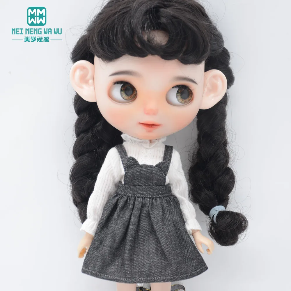 28-30cm Blyth Doll Clothes Fashion Shirts, T-Shirts, Denim Skirts Shoes for Azone OB FR Girl Toys Gift