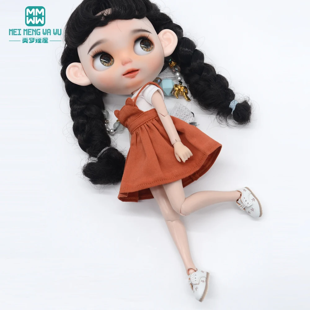 28-30cm Blyth Doll Clothes Fashion Shirts, T-Shirts, Denim Skirts Shoes for Azone OB FR Girl Toys Gift