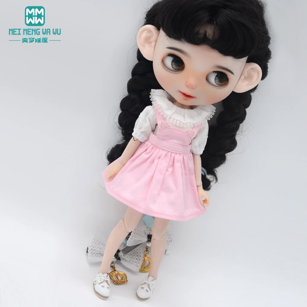 28-30cm Blyth Doll Clothes Fashion Shirts, T-Shirts, Denim Skirts Shoes for Azone OB FR Girl Toys Gift