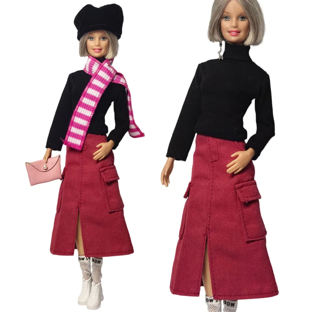 Handmade Babi Clothes Leather Clothing Outfit Overcoat for 11.5 Inch 30cm Doll BJD Clothes Many Style Gifts for Doll Accessories