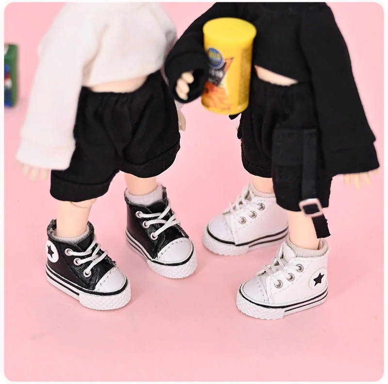 Ob11 Doll Shoes High-top Shoes Canvas Shoes Sports Shoes for Gsc Body, Molly, P9, YMY, 1/12BJD Doll Accessories Toy Casual Shoes