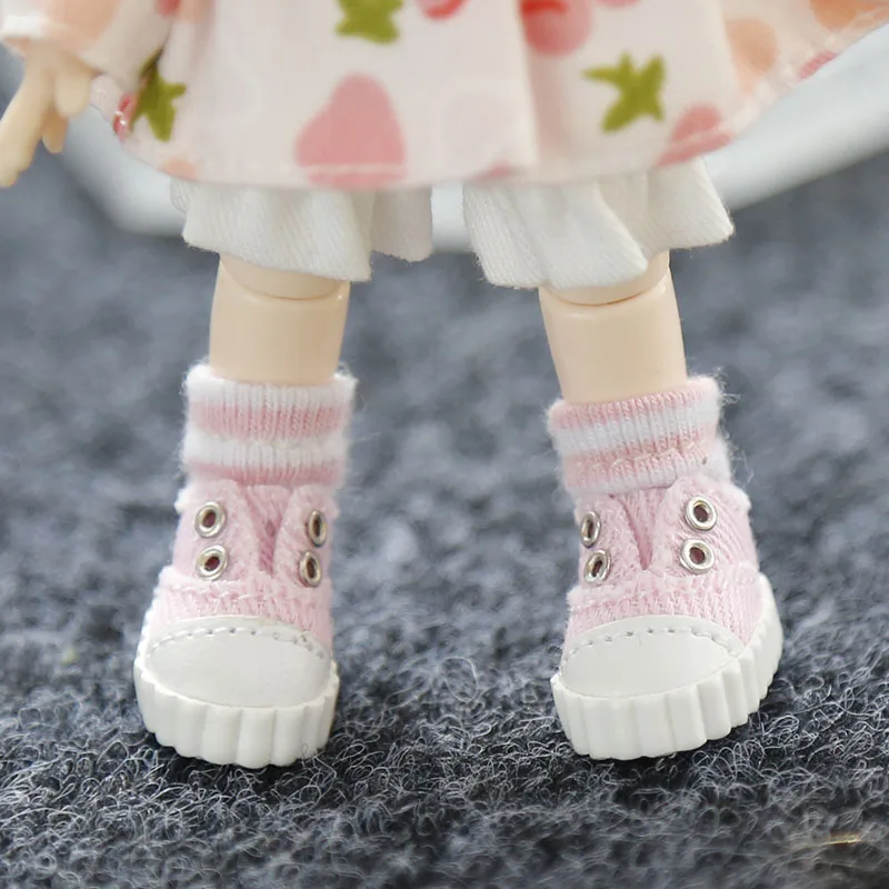 Ob11 Doll Shoes High-top Shoes Canvas Shoes Sports Shoes for Gsc Body, Molly, P9, YMY, 1/12BJD Doll Accessories Toy Casual Shoes