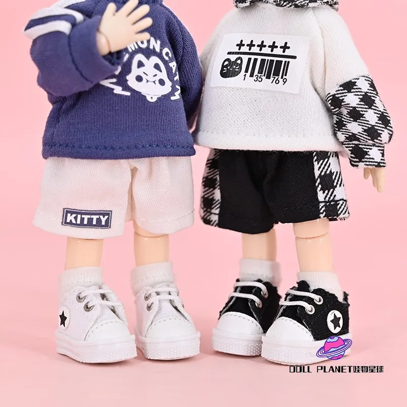 Ob11 Doll Shoes High-top Shoes Canvas Shoes Sports Shoes for Gsc Body, Molly, P9, YMY, 1/12BJD Doll Accessories Toy Casual Shoes