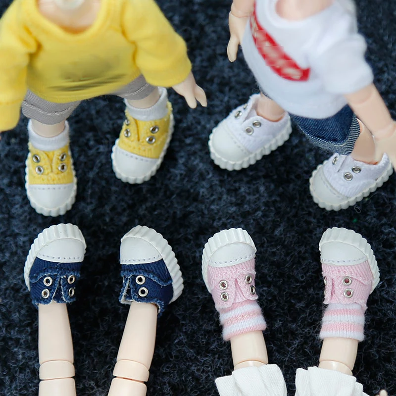 Ob11 Doll Shoes High-top Shoes Canvas Shoes Sports Shoes for Gsc Body, Molly, P9, YMY, 1/12BJD Doll Accessories Toy Casual Shoes