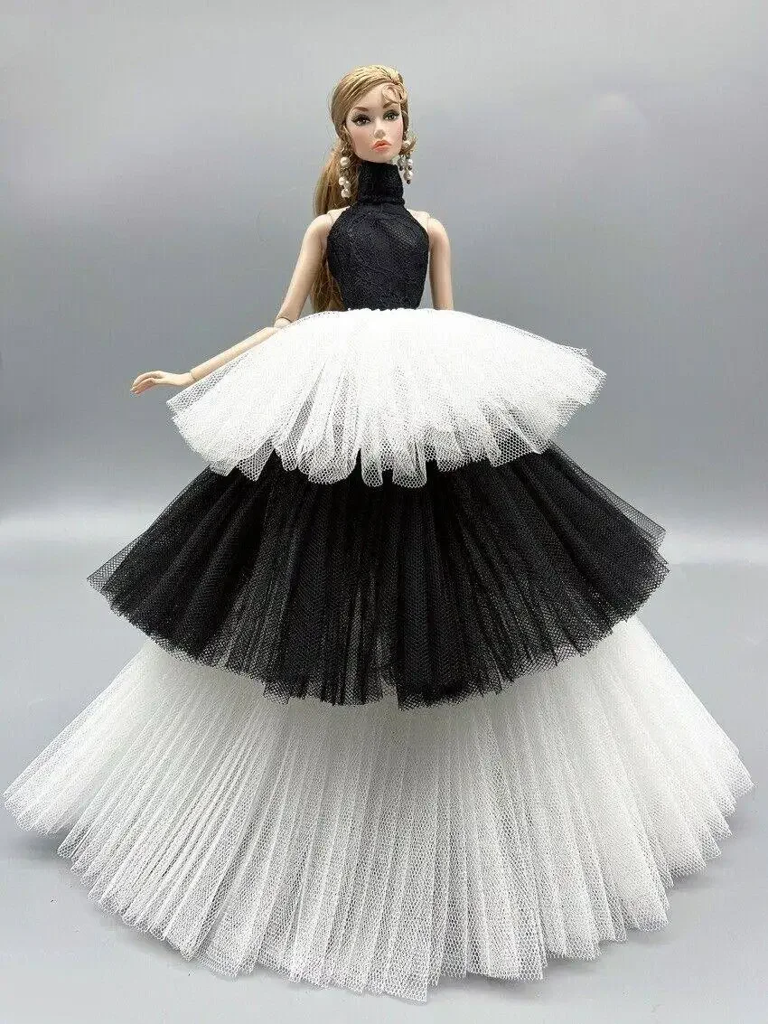 1 Set Doll Clothes 1:6 Scale Dress Gown Outfit for 11.5 Inch 30cm Doll Many Style for Choice Gifts for Girls Doll Accessories #8