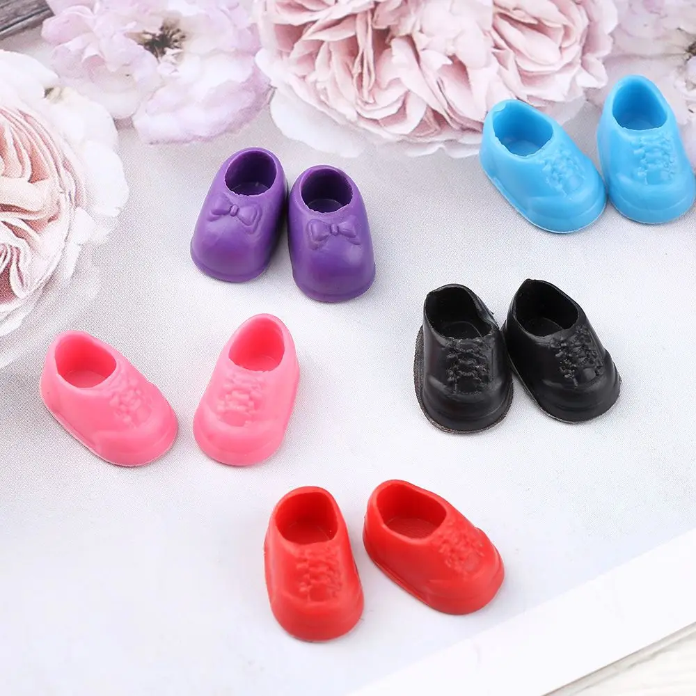 1pairs Fashion Doll Shoes Boots for 1/8 Doll Body PVC Shoe for 8~16cm Dolls Stand Other Accessories