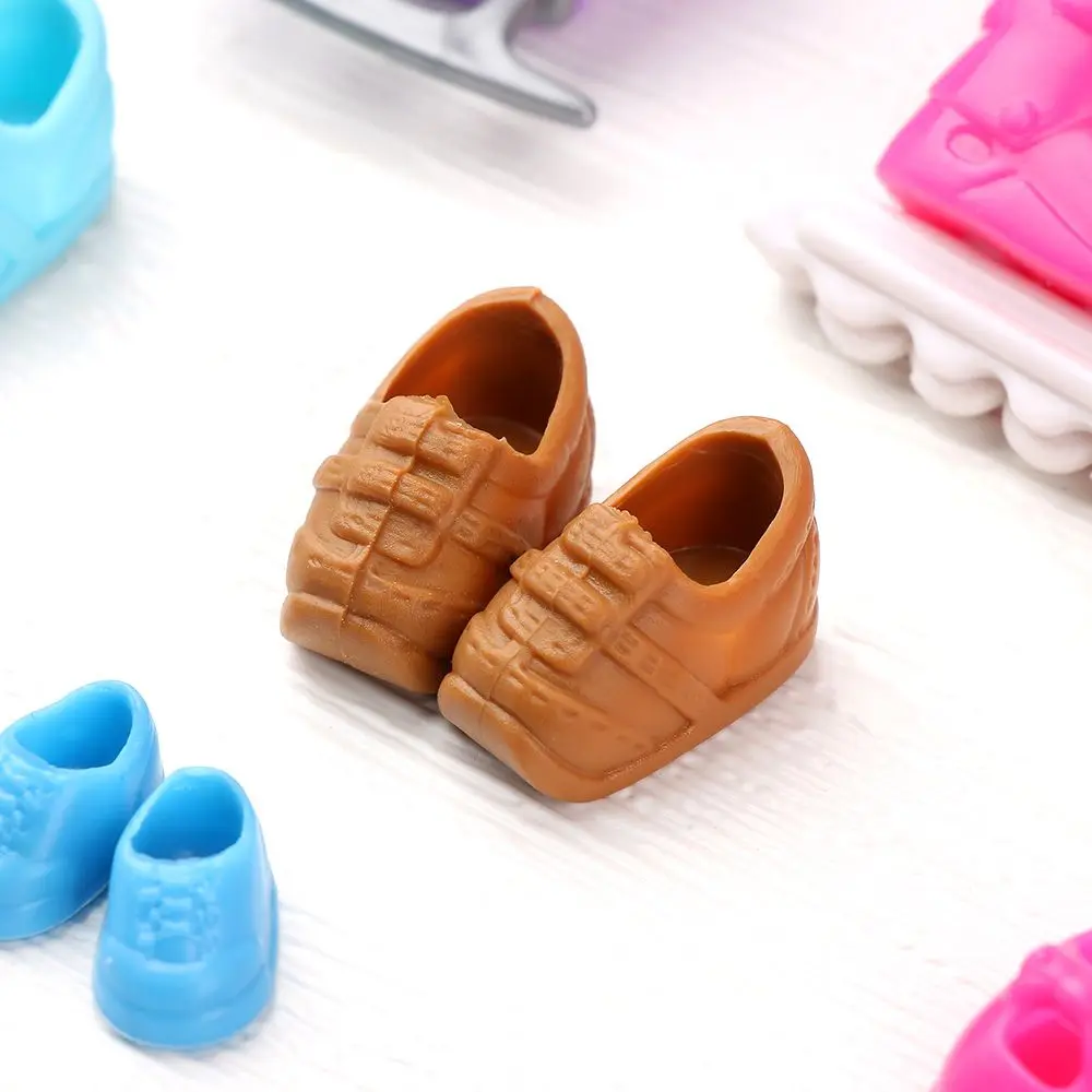 1pairs Fashion Doll Shoes Boots for 1/8 Doll Body PVC Shoe for 8~16cm Dolls Stand Other Accessories