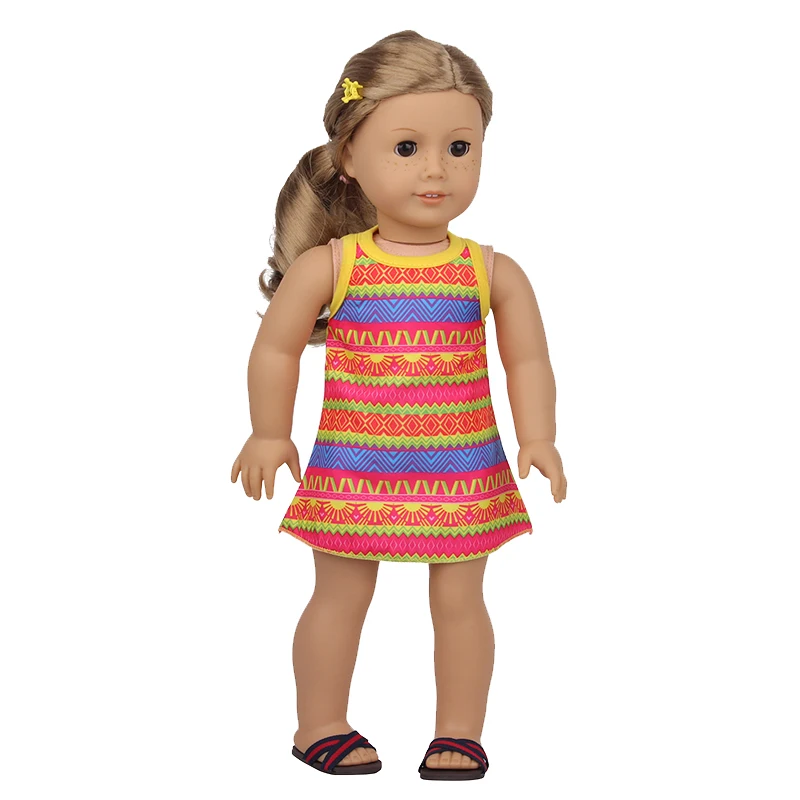 18 Inch American Doll Grl's Fashion Dress Clothes Doughnut Ballet Dancer Suspender Skirt Doll Clothes For 43cm Baby New Born Toy