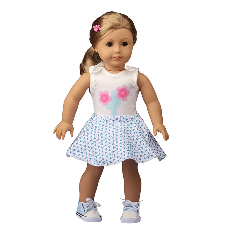 18 Inch American Doll Grl's Fashion Dress Clothes Doughnut Ballet Dancer Suspender Skirt Doll Clothes For 43cm Baby New Born Toy