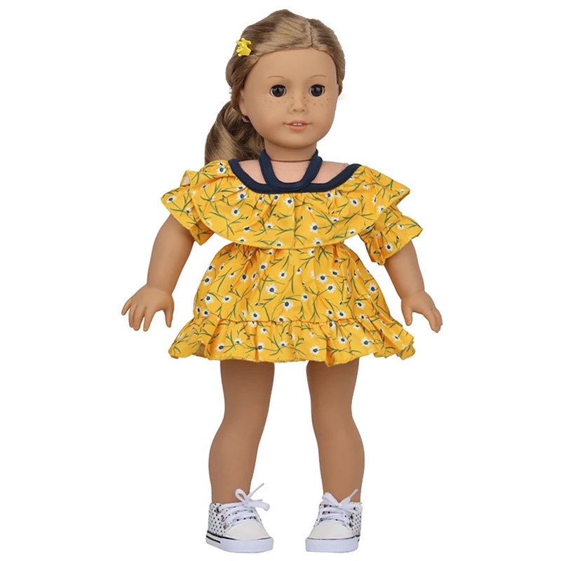 18 Inch American Doll Grl's Fashion Dress Clothes Doughnut Ballet Dancer Suspender Skirt Doll Clothes For 43cm Baby New Born Toy