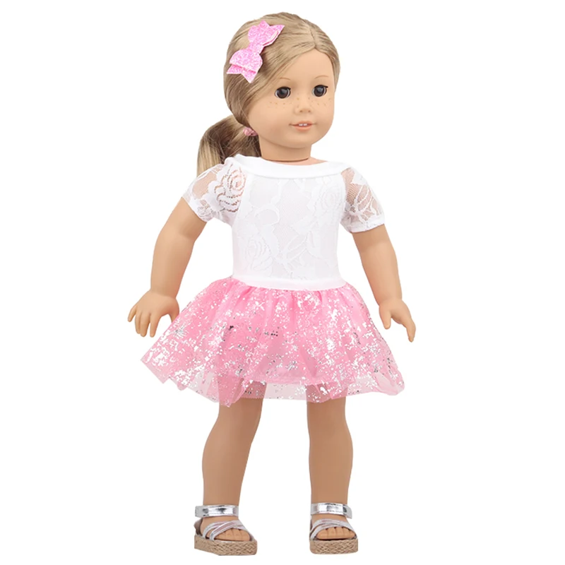 18 Inch American Doll Grl's Fashion Dress Clothes Doughnut Ballet Dancer Suspender Skirt Doll Clothes For 43cm Baby New Born Toy
