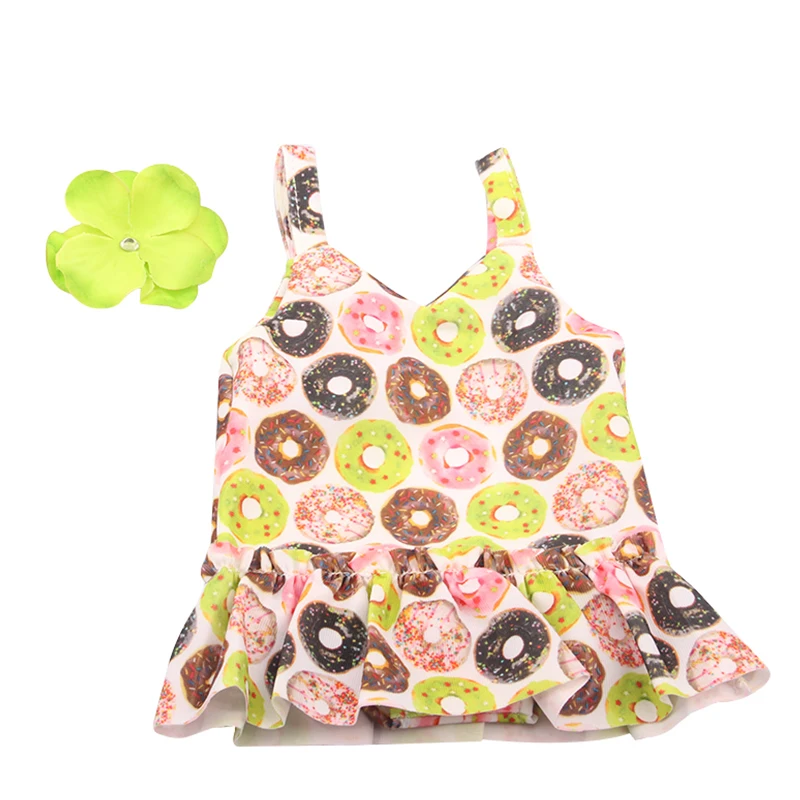 18 Inch American Doll Grl's Fashion Dress Clothes Doughnut Ballet Dancer Suspender Skirt Doll Clothes For 43cm Baby New Born Toy
