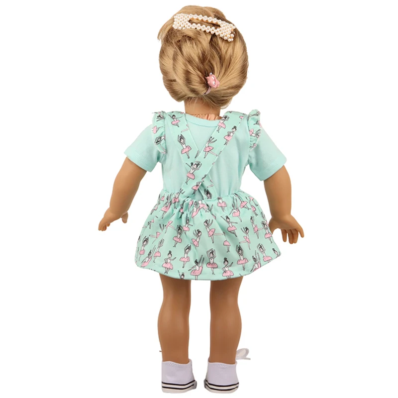 18 Inch American Doll Grl's Fashion Dress Clothes Doughnut Ballet Dancer Suspender Skirt Doll Clothes For 43cm Baby New Born Toy