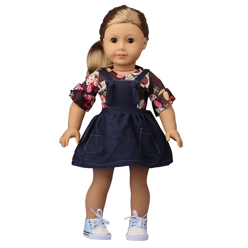 18 Inch American Doll Grl's Fashion Dress Clothes Doughnut Ballet Dancer Suspender Skirt Doll Clothes For 43cm Baby New Born Toy
