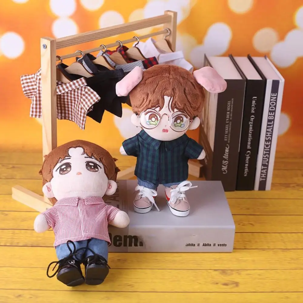 New Fashion Doll Clothes For 10/15/20cm Doll T-shirt Multicolors Doll Hoodies Cute Doll Outfit DIY Doll Accessories
