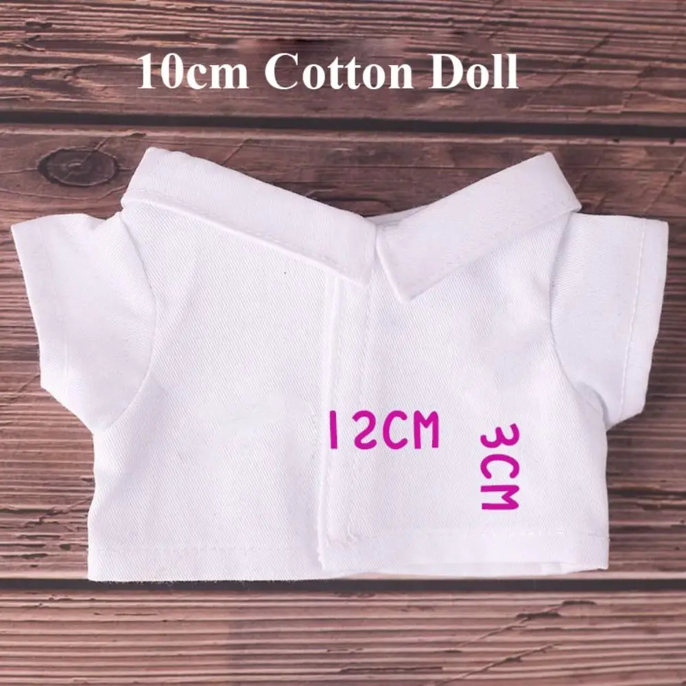 New Fashion Doll Clothes For 10/15/20cm Doll T-shirt Multicolors Doll Hoodies Cute Doll Outfit DIY Doll Accessories