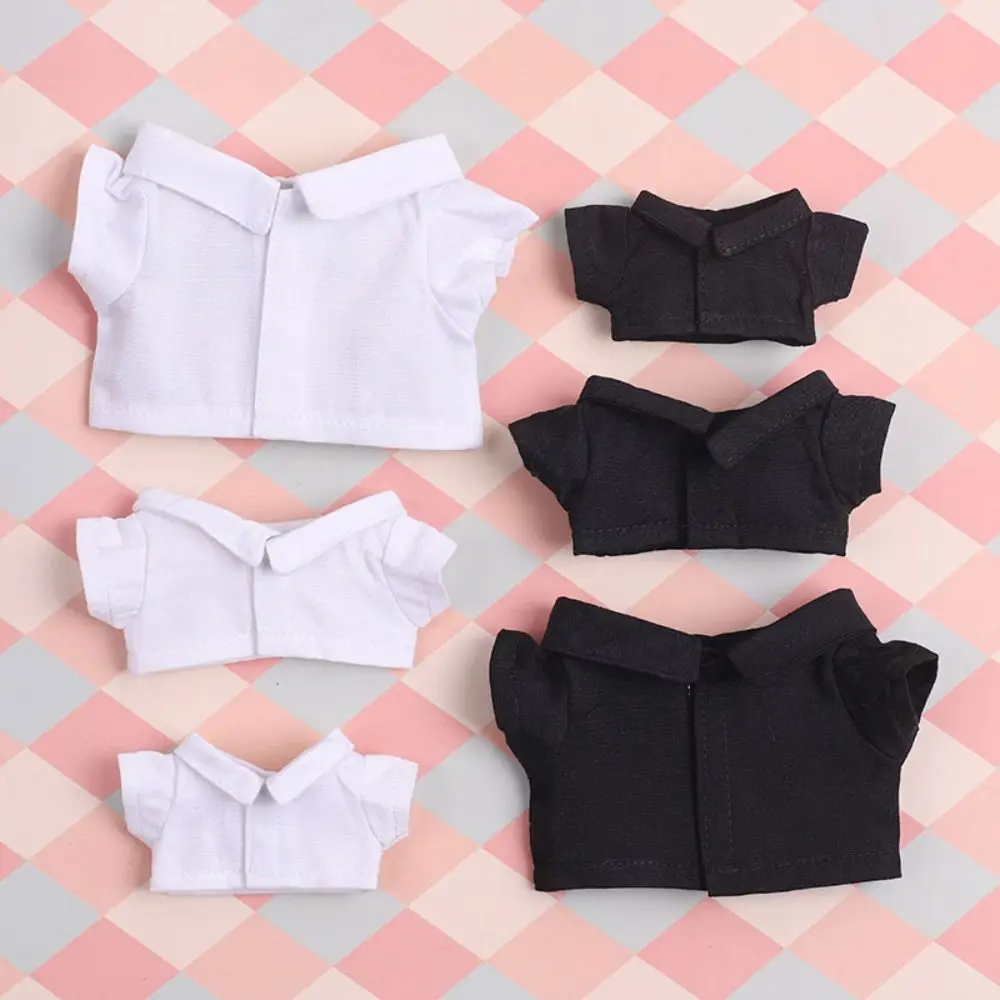 New Fashion Doll Clothes For 10/15/20cm Doll T-shirt Multicolors Doll Hoodies Cute Doll Outfit DIY Doll Accessories