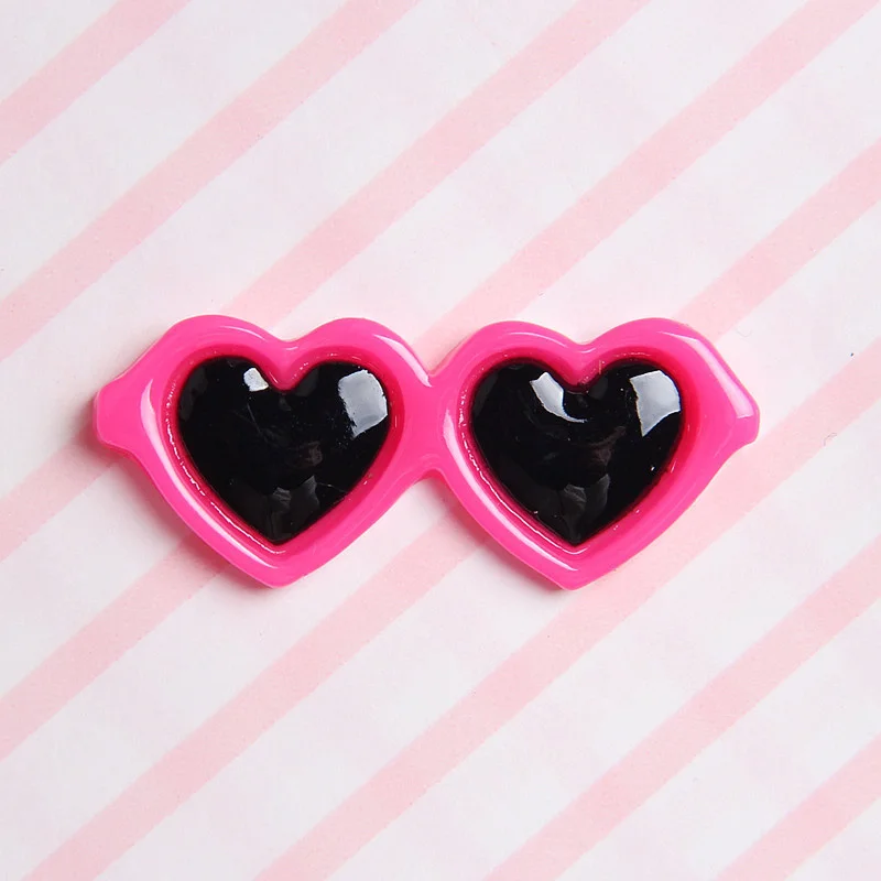 10pcs Doll Sunglasses Glasses Love Heart on Toys Dolls Princess Dress Up Accessories