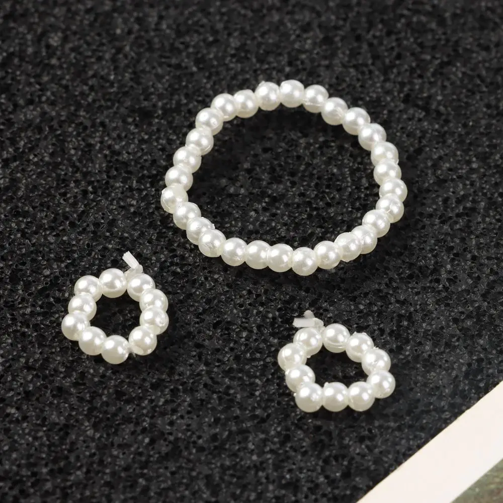 1Set Doll Jewelry White Pearl Jewelry Necklace Bracelet For 1/6 Doll Fashion Decoration Earring For DIY Dolls Accessories