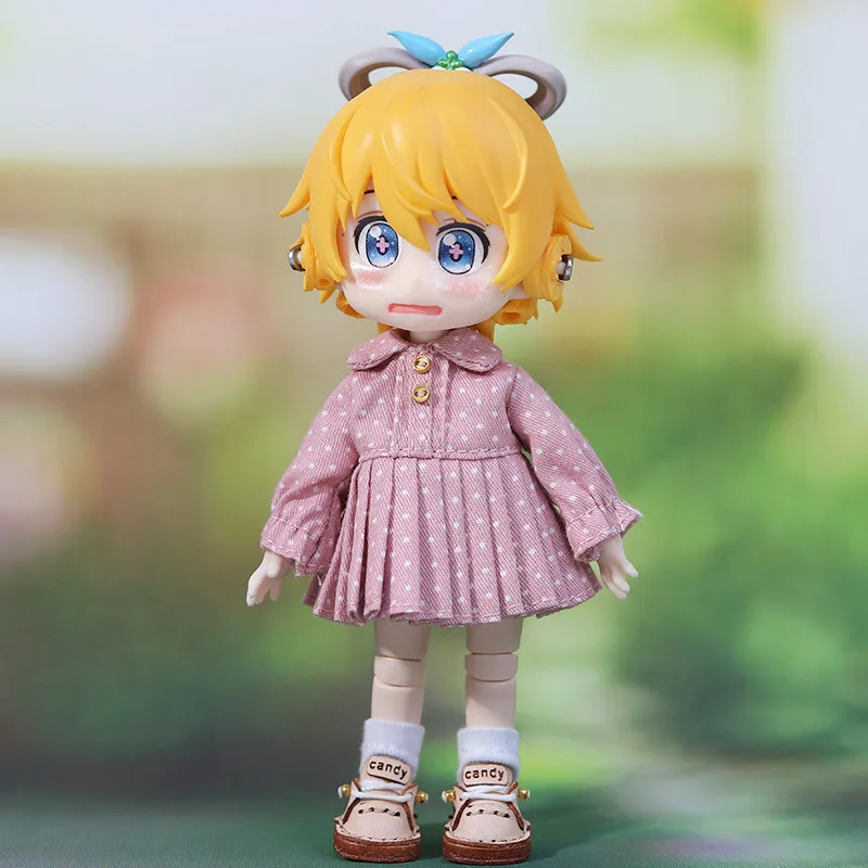 Ob11 Doll Dress Clothes Doll High Waist Style Pleated Skirt Doll Accessories For Ymy, Nendoroids P9, 1/12 Bjd, Gsc, Molly Dolls