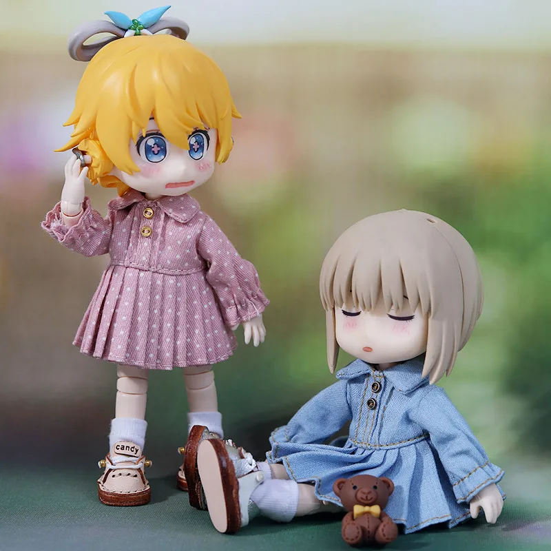 Ob11 Doll Dress Clothes Doll High Waist Style Pleated Skirt Doll Accessories For Ymy, Nendoroids P9, 1/12 Bjd, Gsc, Molly Dolls