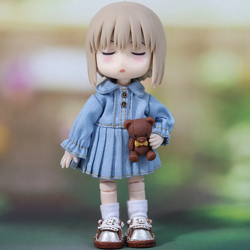 Ob11 Doll Dress Clothes Doll High Waist Style Pleated Skirt Doll Accessories For Ymy, Nendoroids P9, 1/12 Bjd, Gsc, Molly Dolls